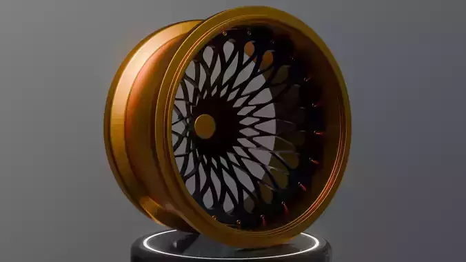 Sports car wheel  3D model
