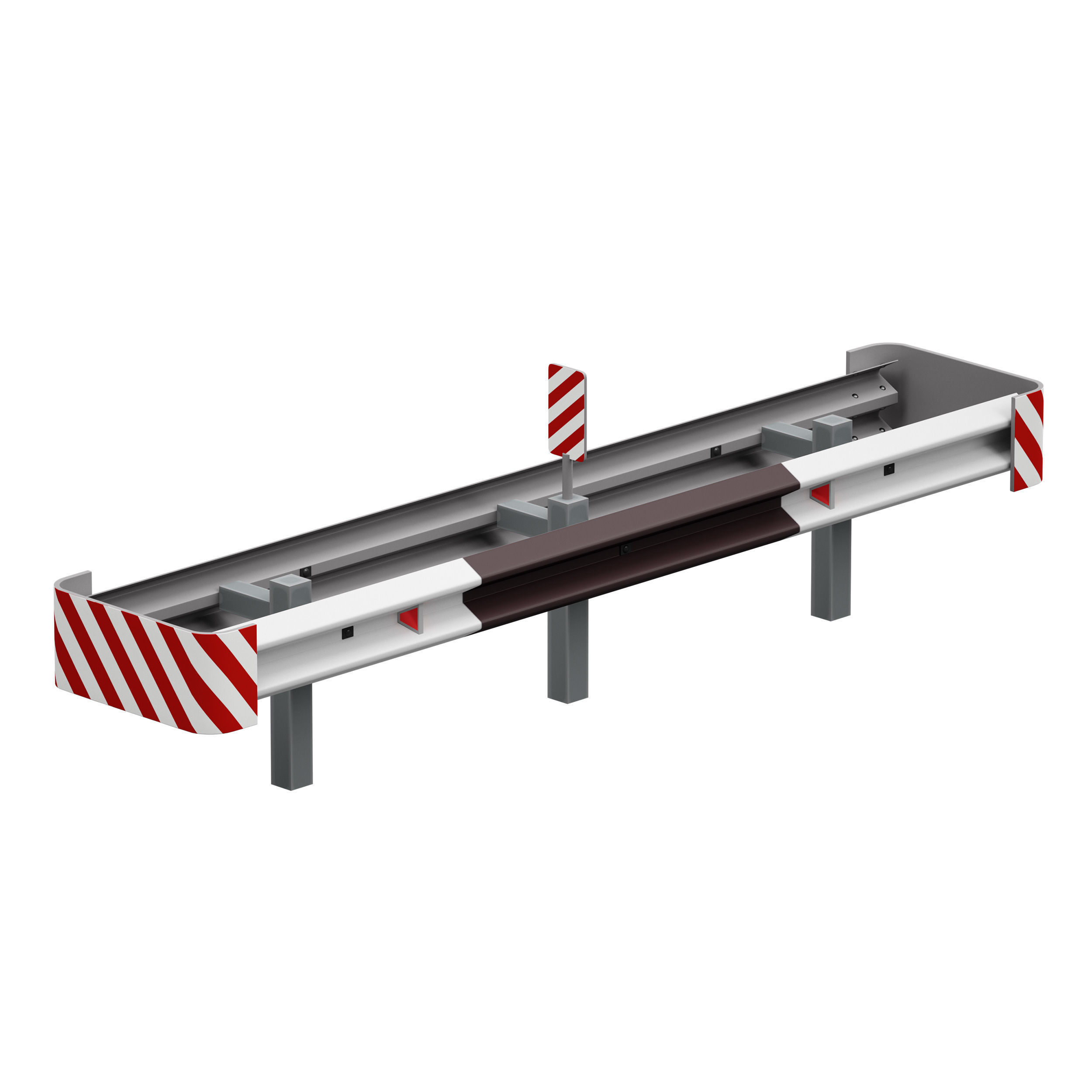 Bumper Road barrier 3D model_10