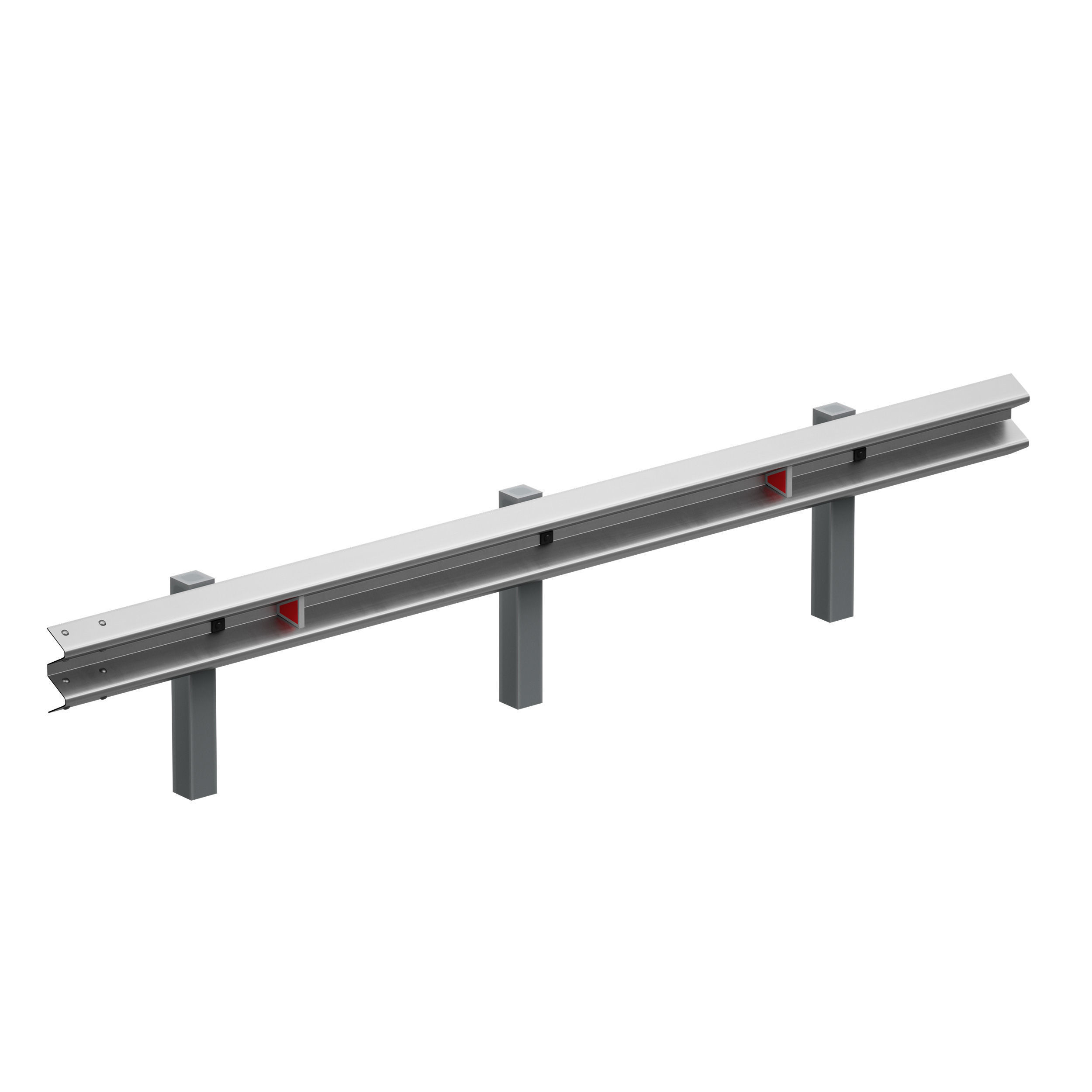 Bumper Road barrier 3D model_7