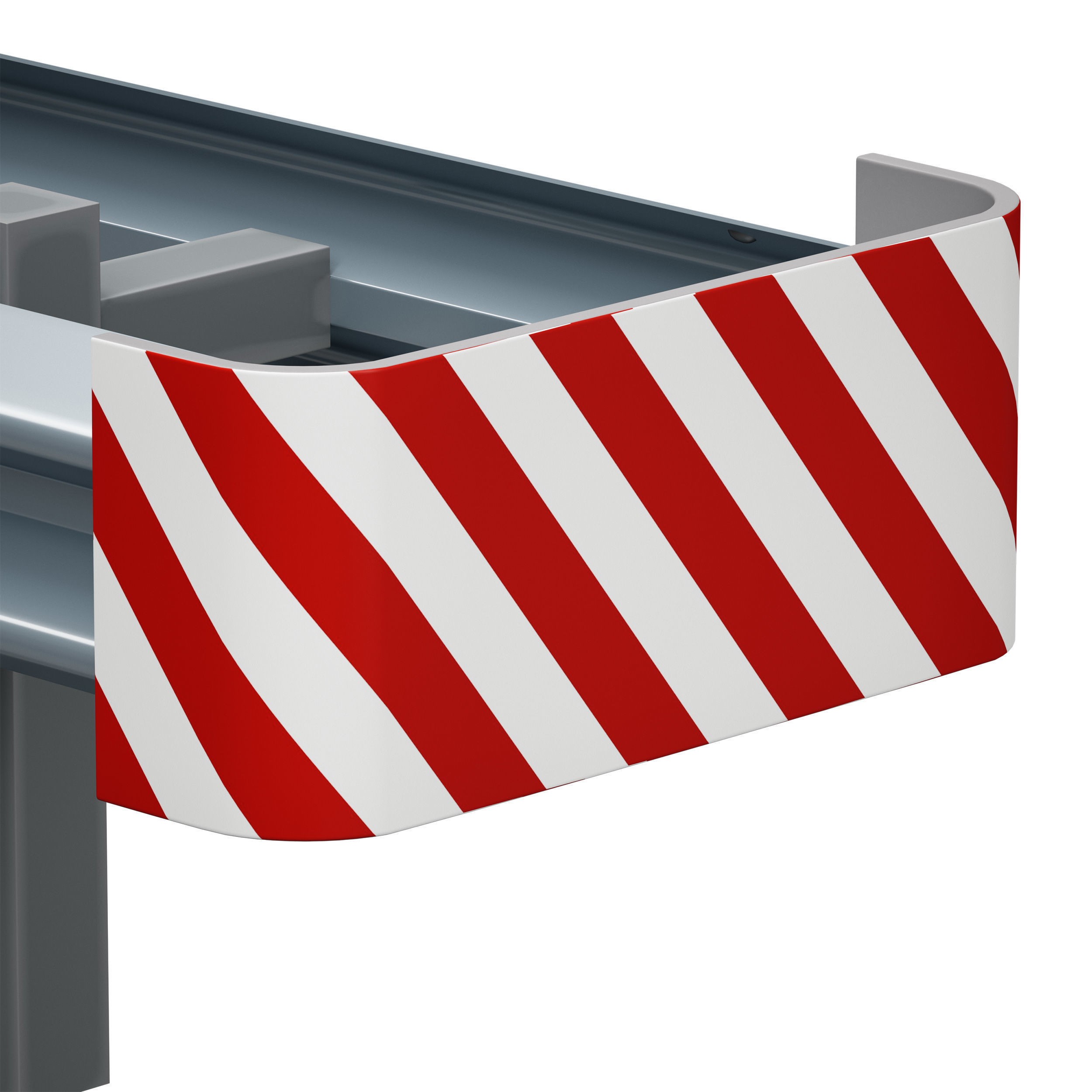 Bumper Road barrier 3D model_22
