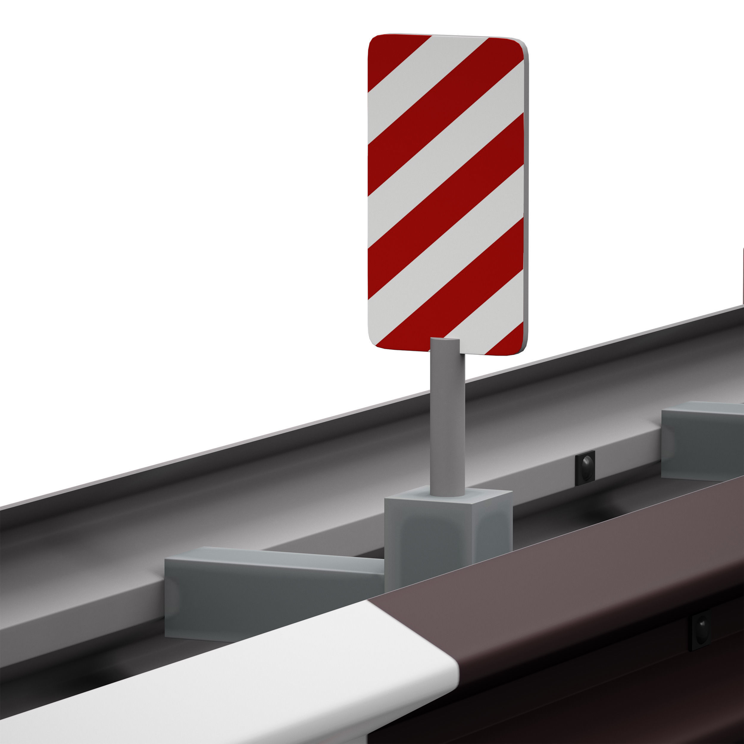 Bumper Road barrier 3D model_27