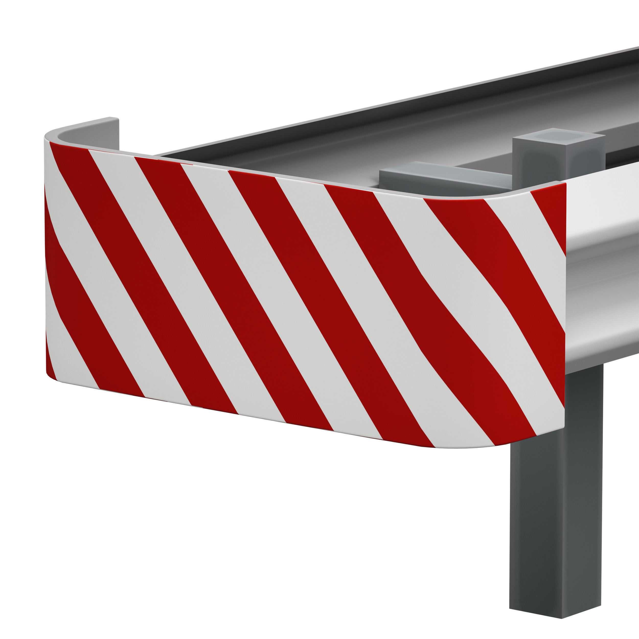 Bumper Road barrier 3D model_26