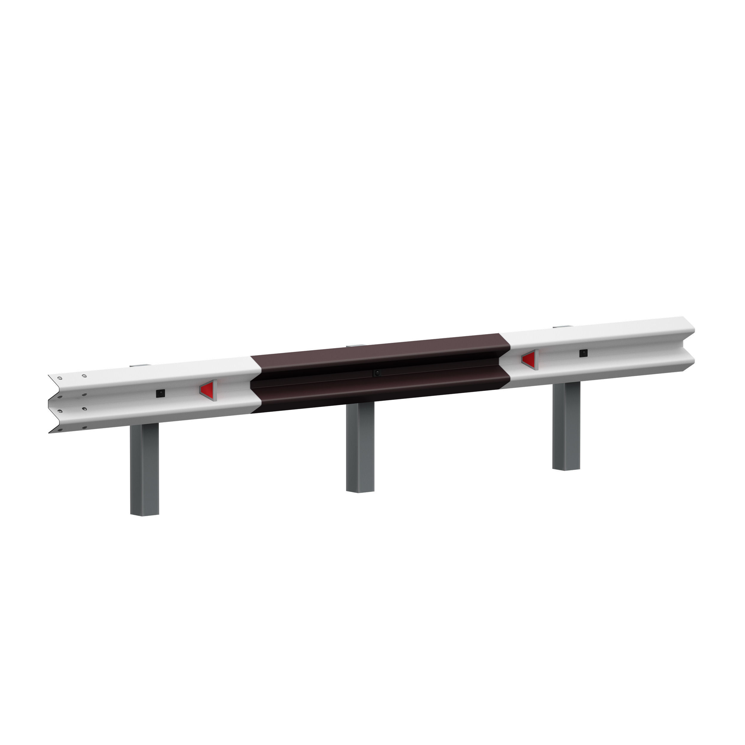 Bumper Road barrier 3D model_4