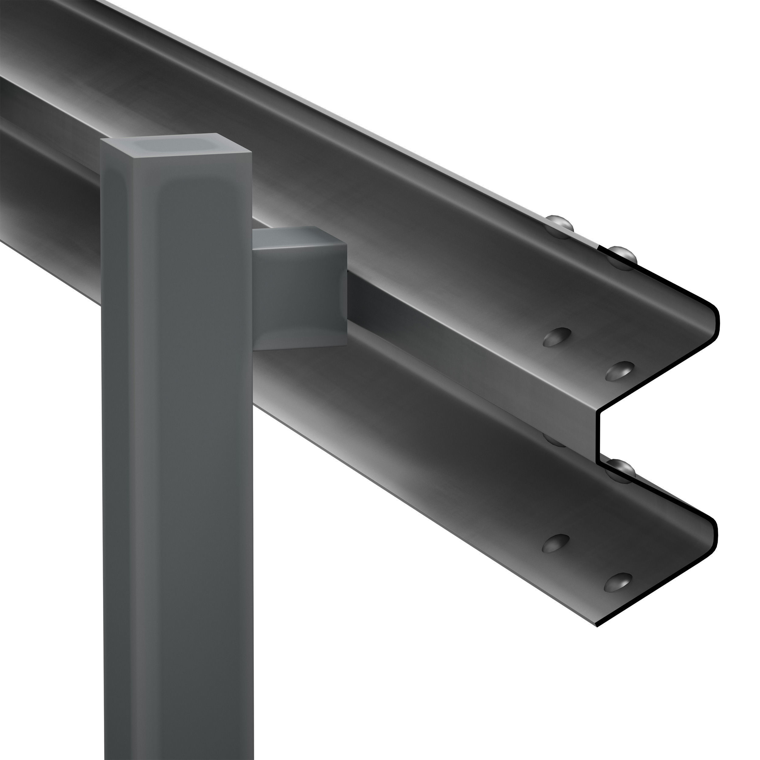 Bumper Road barrier 3D model_33