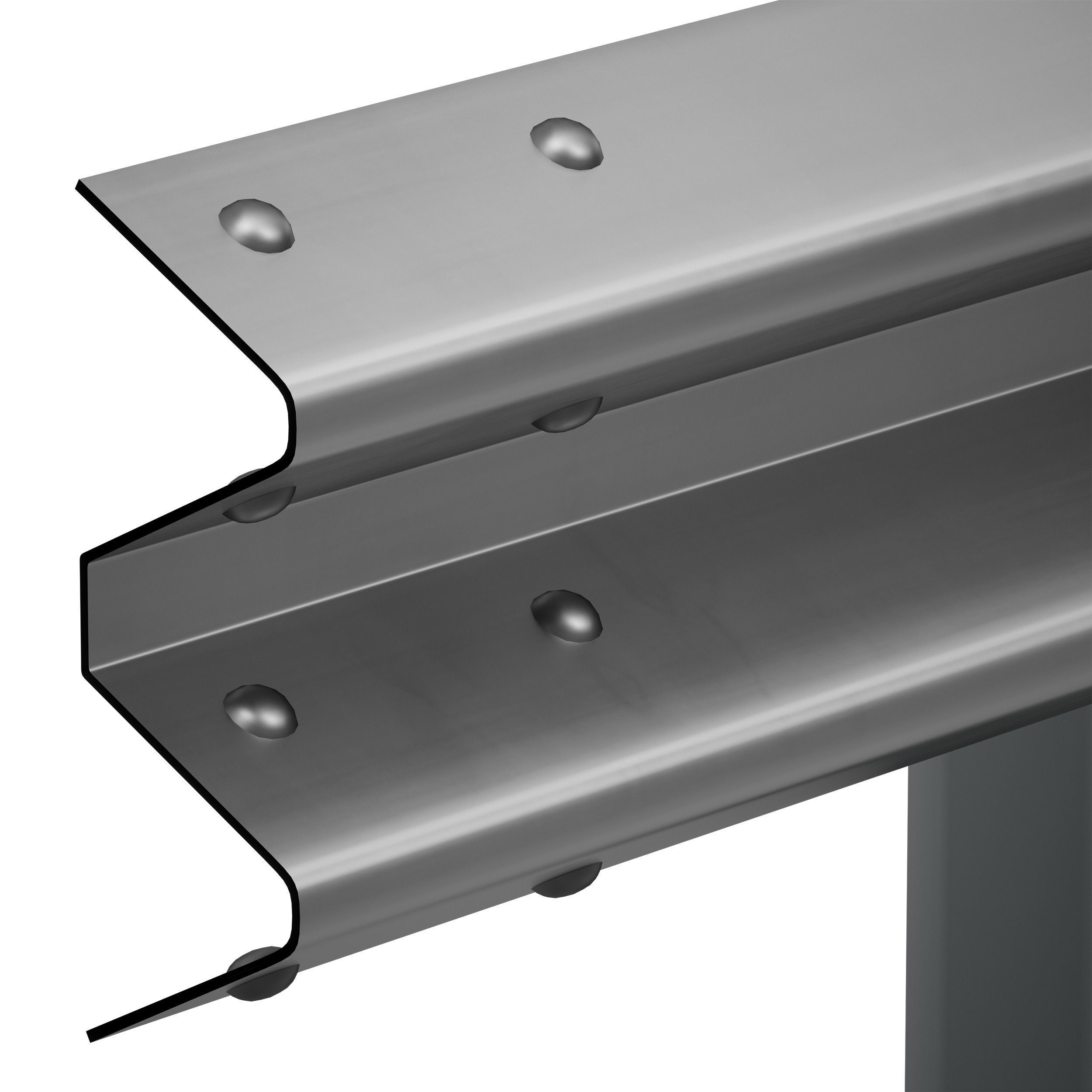 Bumper Road barrier 3D model_32