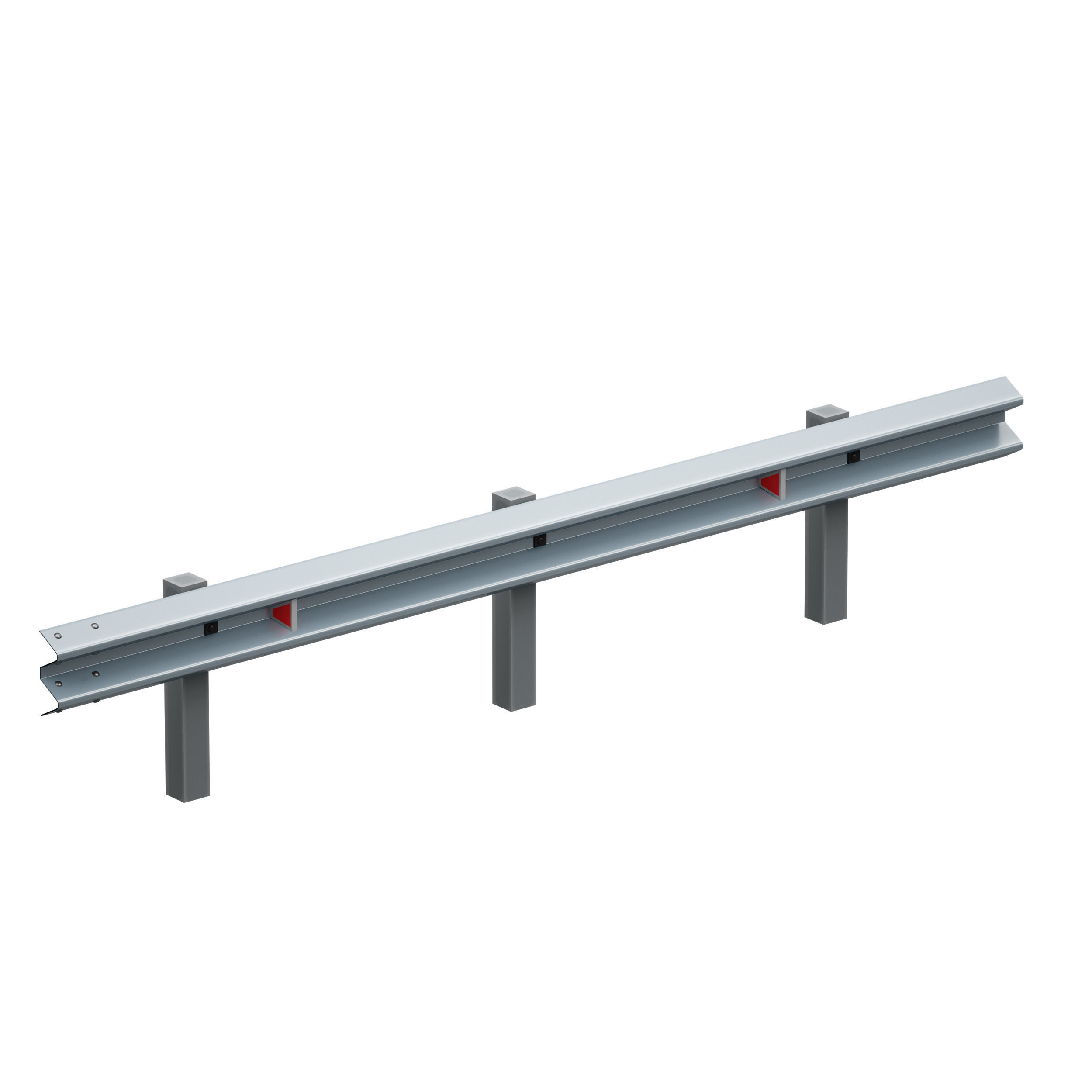 Bumper Road barrier 3D model_8