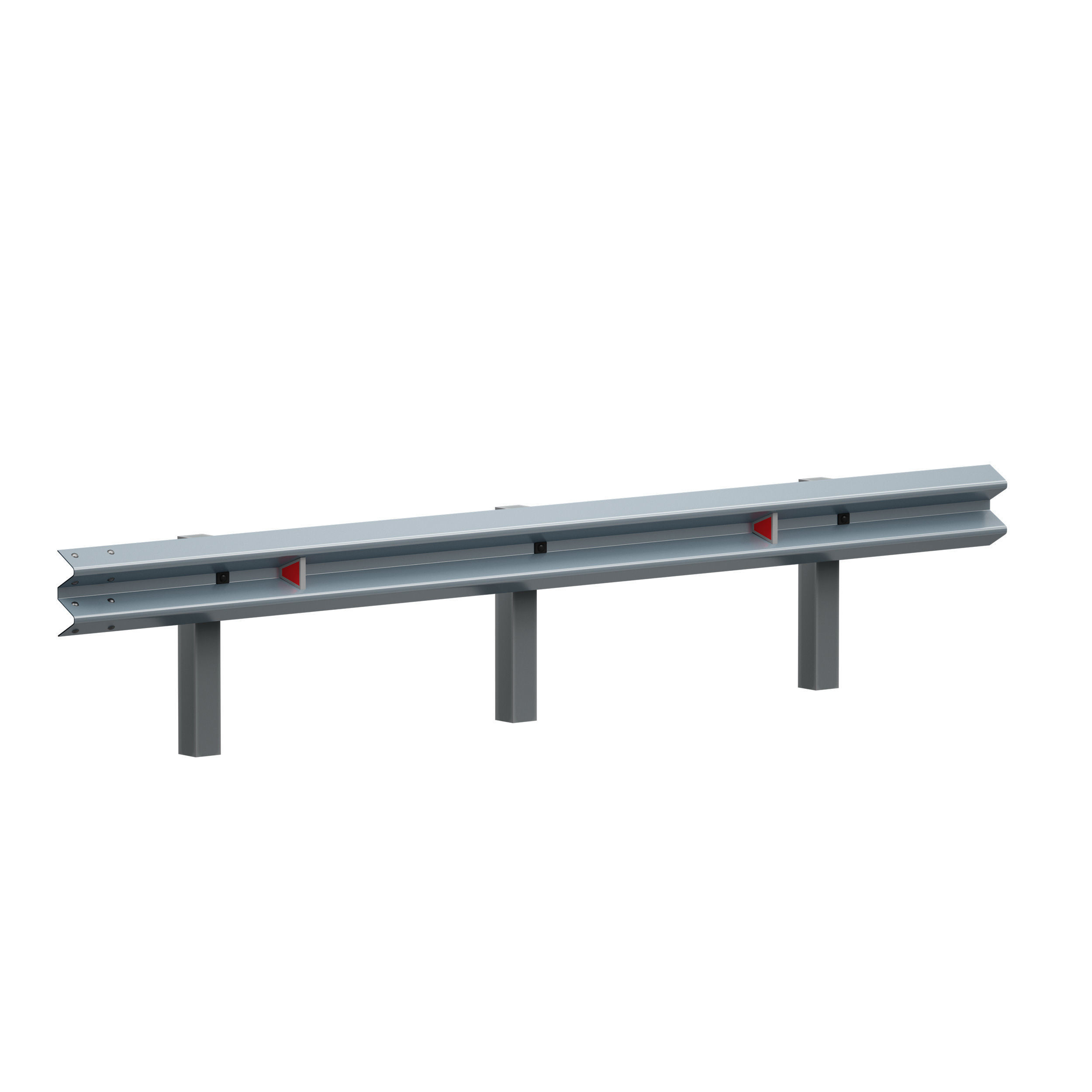 Bumper Road barrier 3D model_5