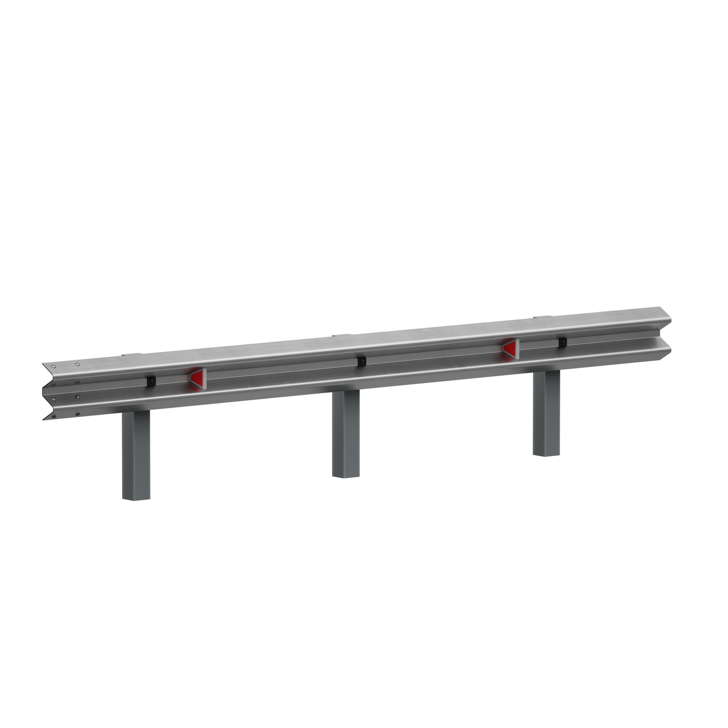 Bumper Road barrier 3D model_6