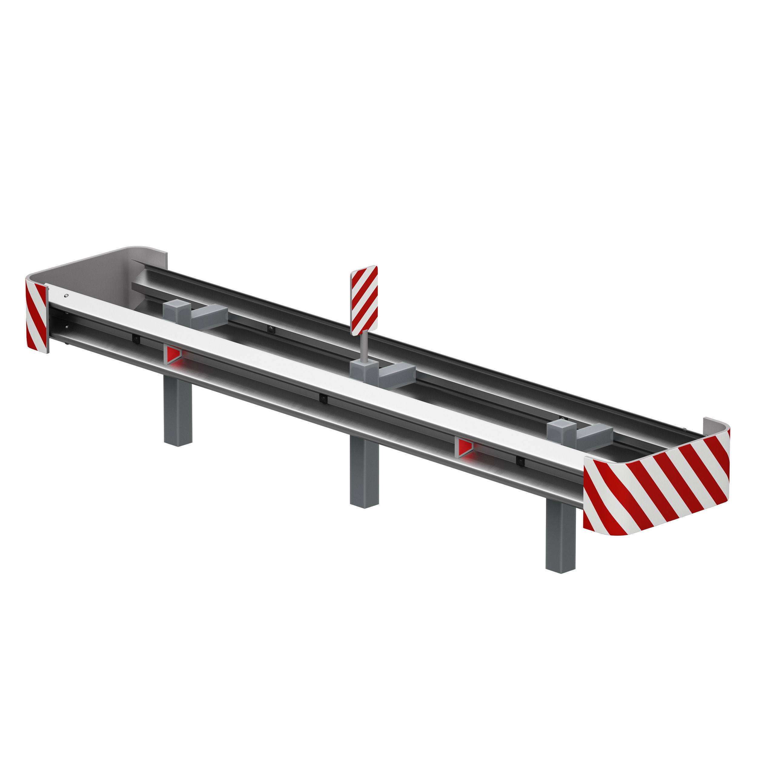Bumper Road barrier 3D model_13