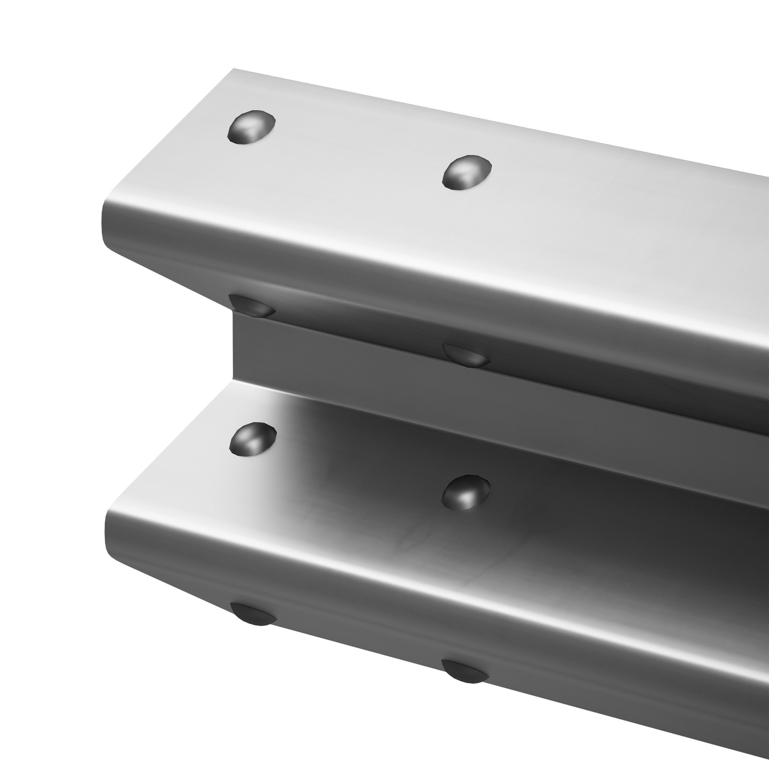 Bumper Road barrier 3D model_29