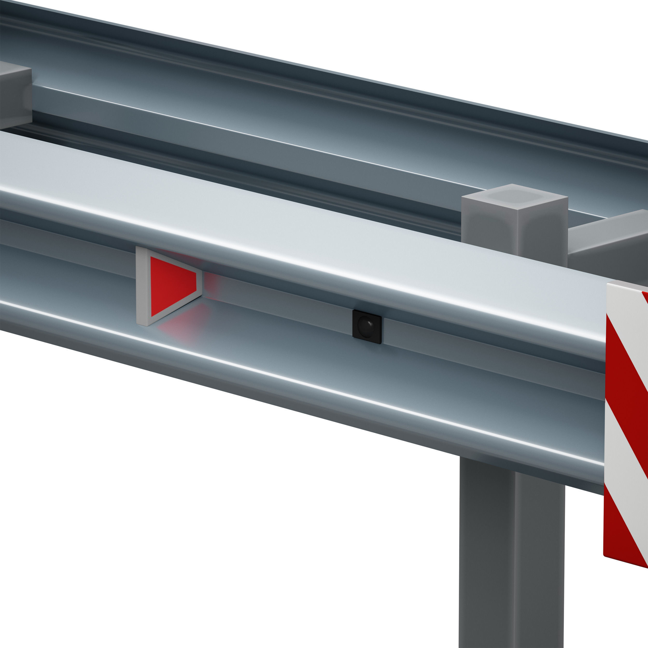 Bumper Road barrier 3D model_23