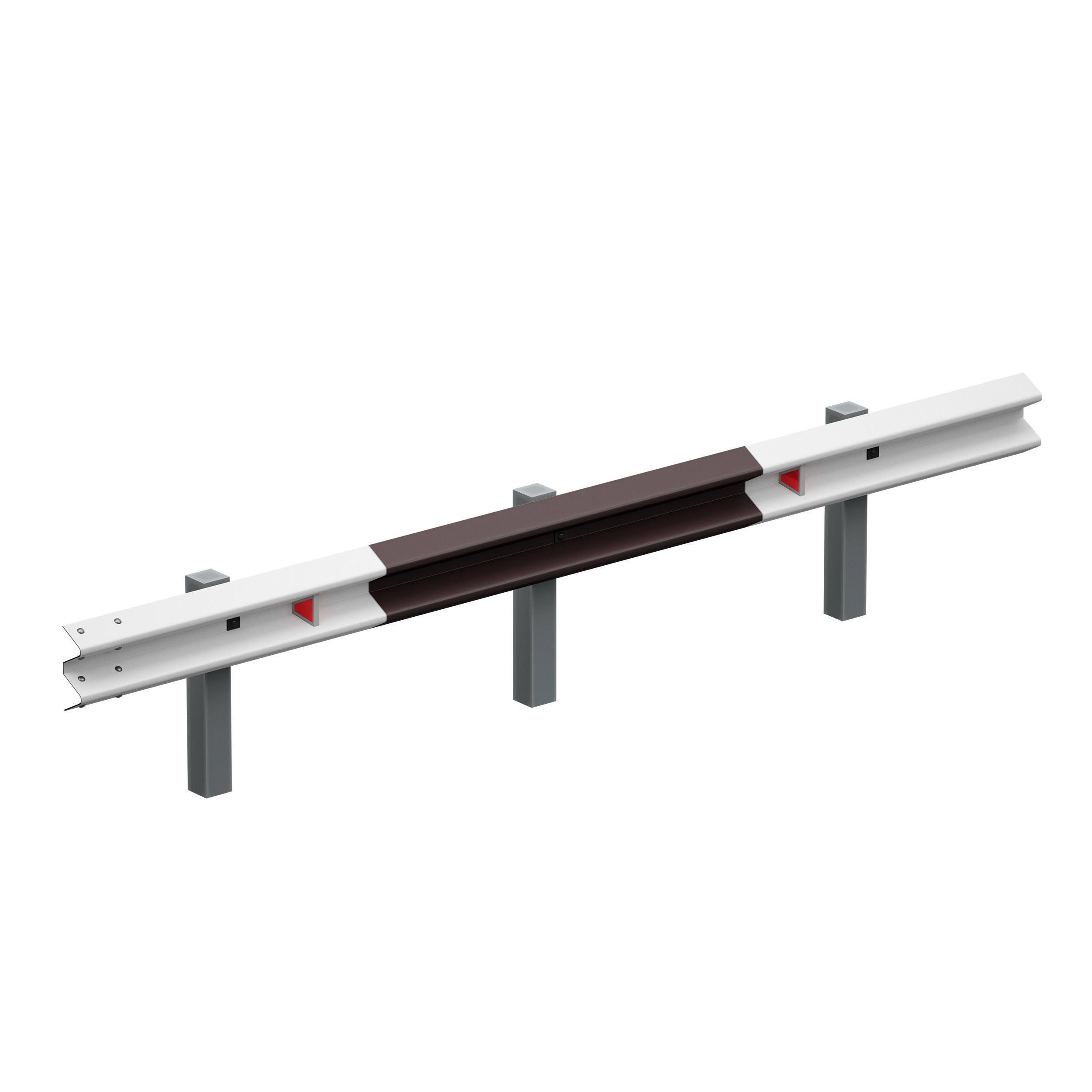 Bumper Road barrier 3D model_9