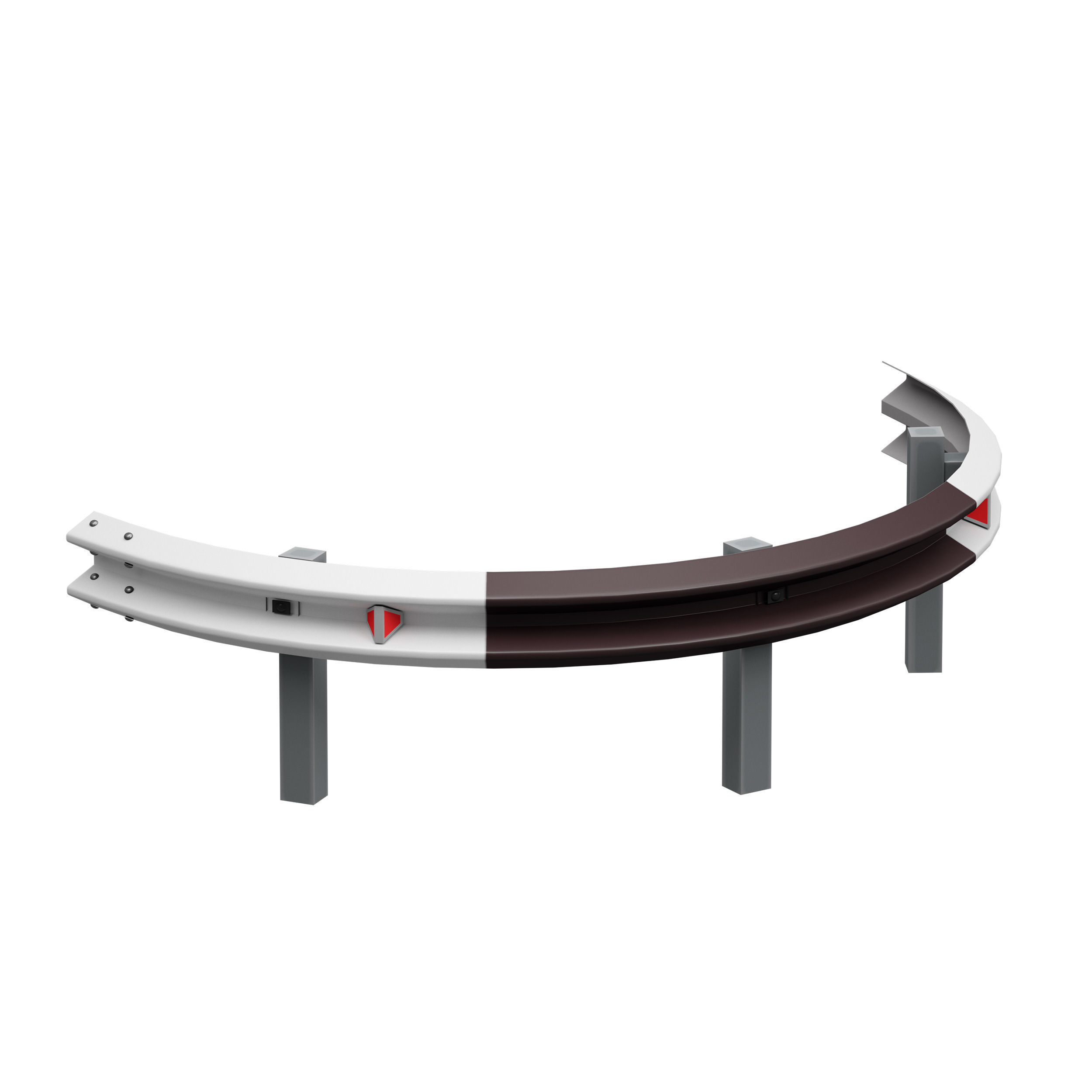 Bumper Road barrier 3D model_20