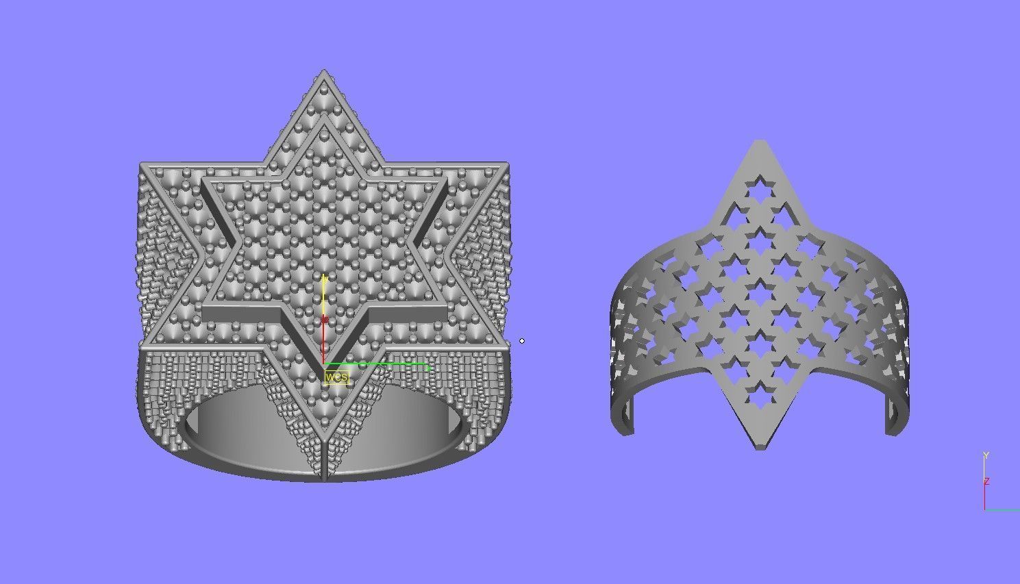 Star Diamond Ring 3D print model_34