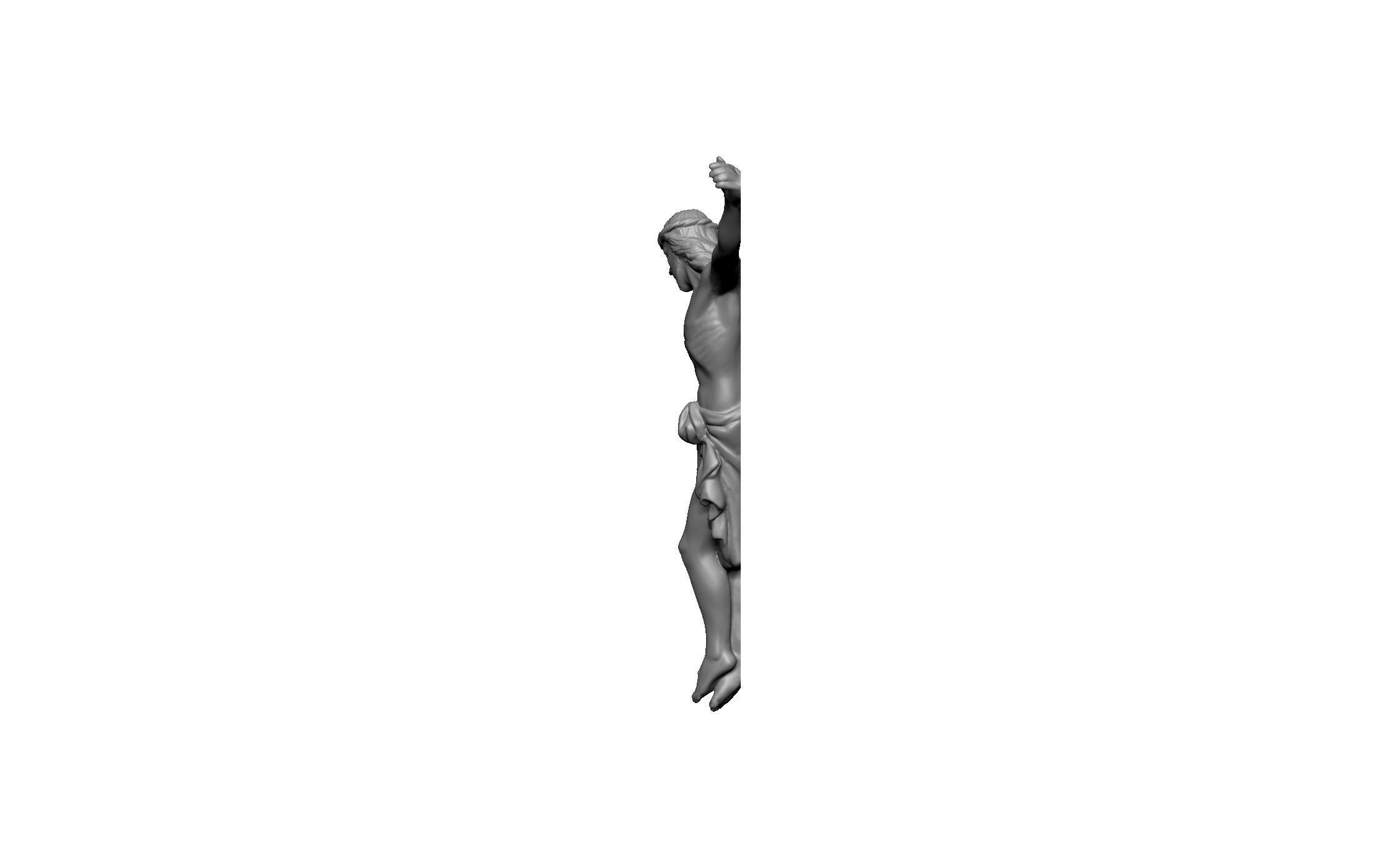 Jesus  statue christ 3D print model_1