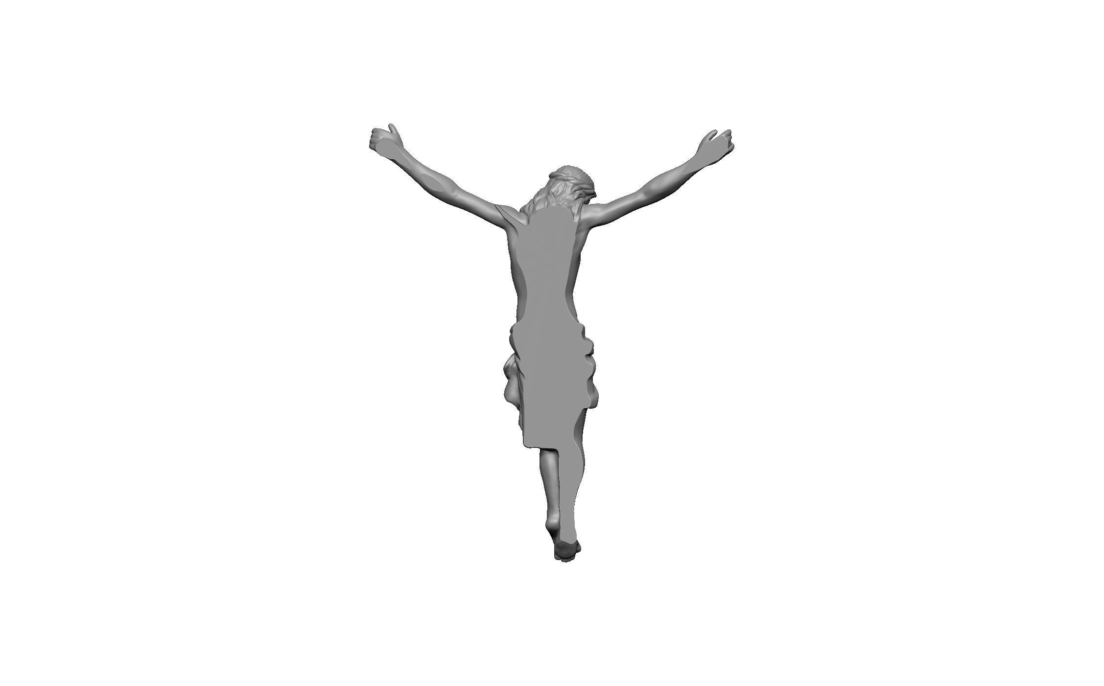 Jesus  statue christ 3D print model_2