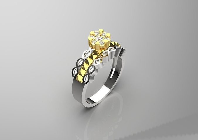 solitaire ring fr0018 3D print model