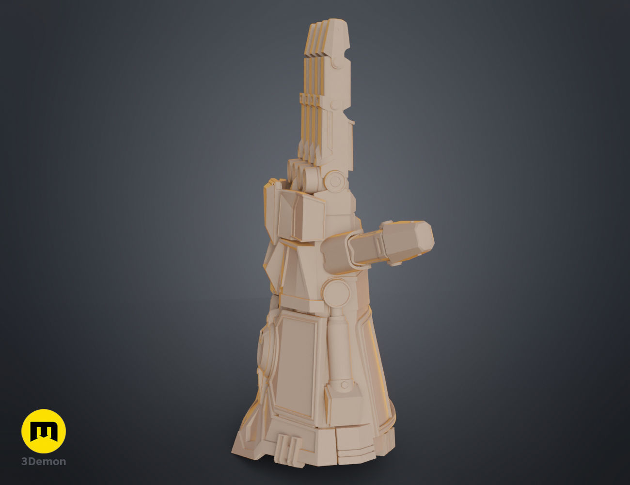 Arcane Vi Mechanical Gauntlet 3D print model_12