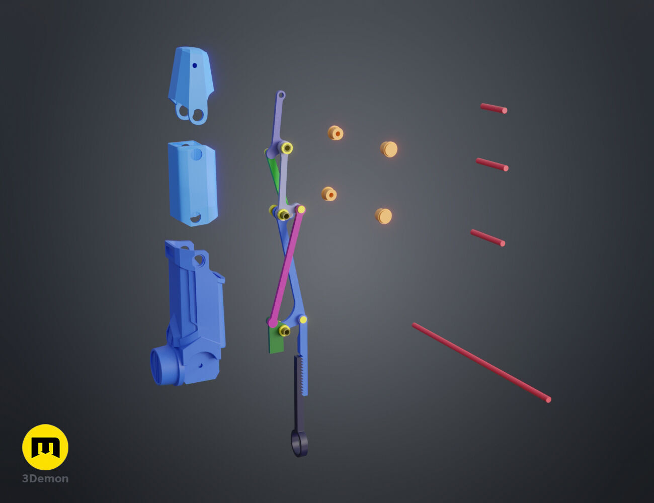 Arcane Vi Mechanical Gauntlet 3D print model_13