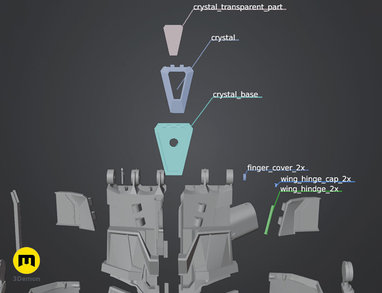 Arcane Vi Mechanical Gauntlet 3D print model_20