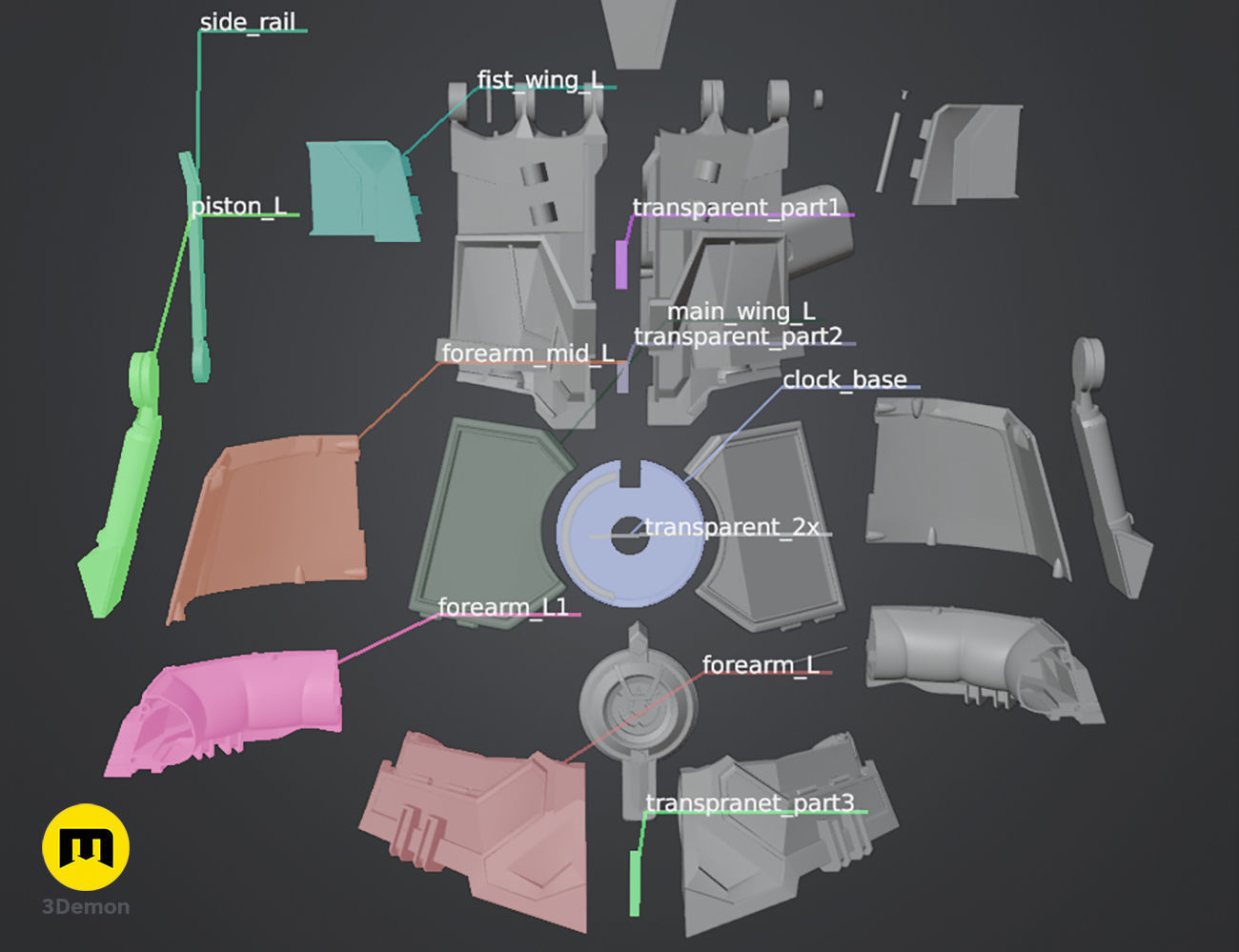 Arcane Vi Mechanical Gauntlet 3D print model_22