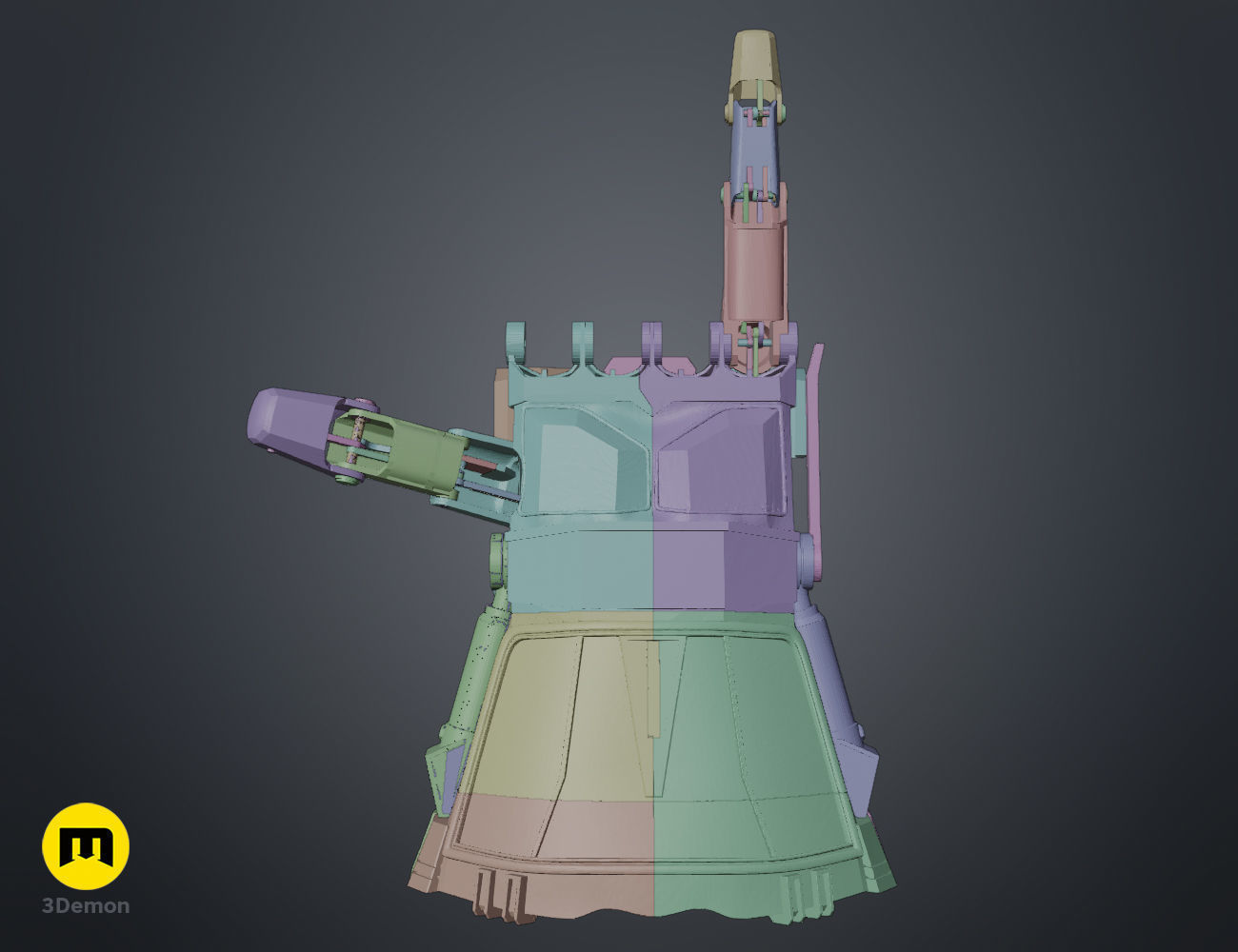 Arcane Vi Mechanical Gauntlet 3D print model_17