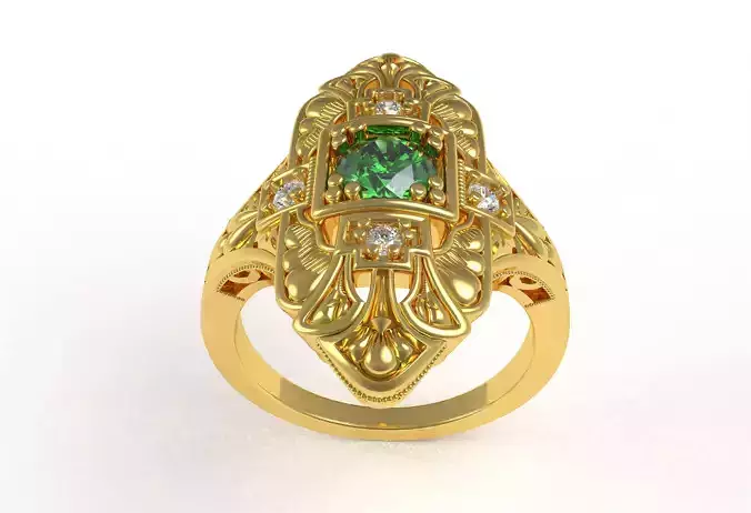 Vintage Art Deco Engagement Ring