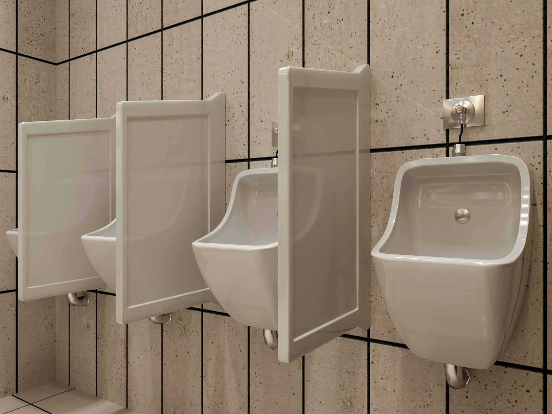 Restroom public wc 3D model_3