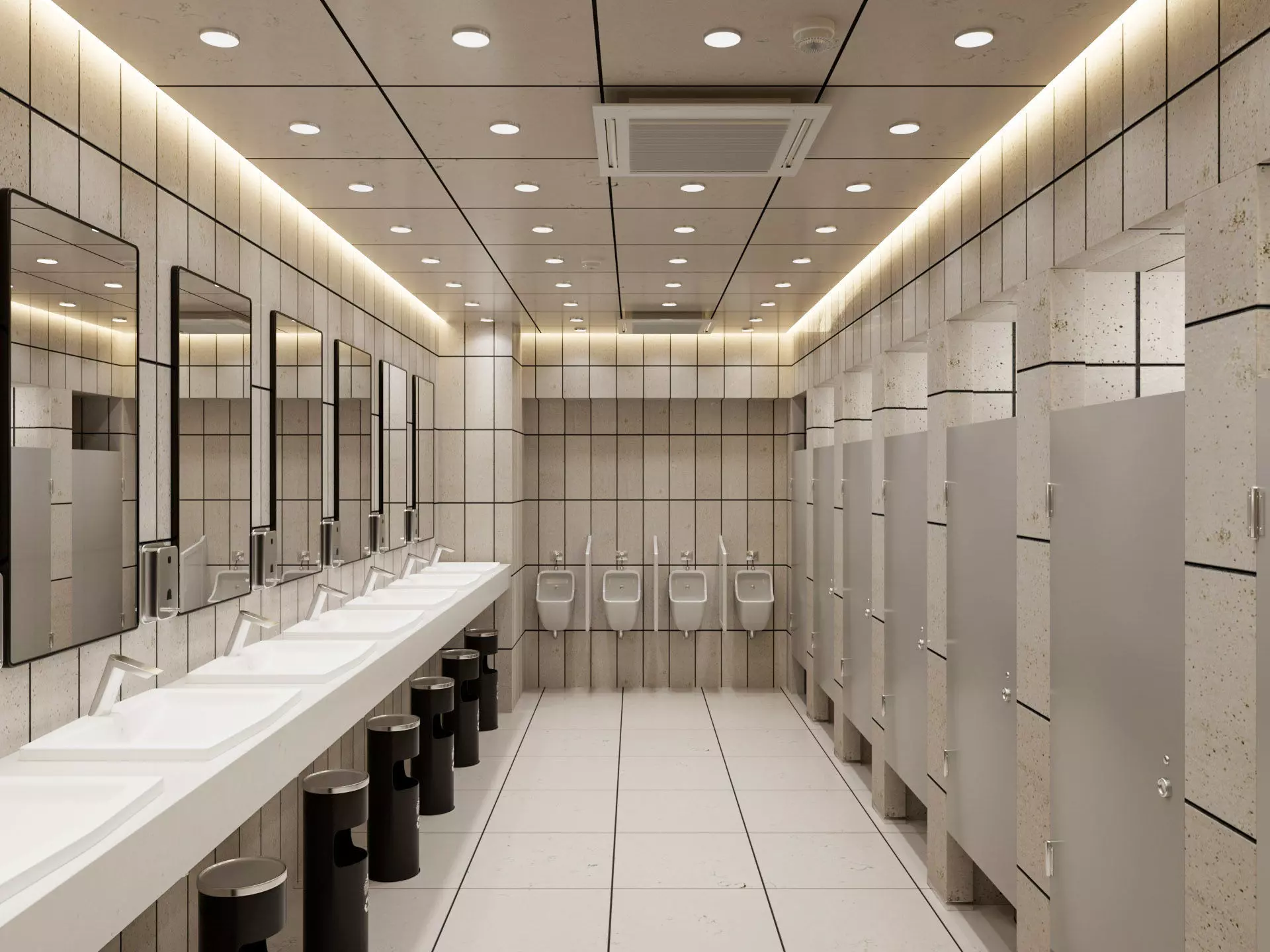Restroom public wc 3D model_0