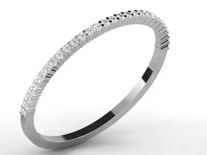 Light Weight WHITE Gold Diamond Ring DR-5611