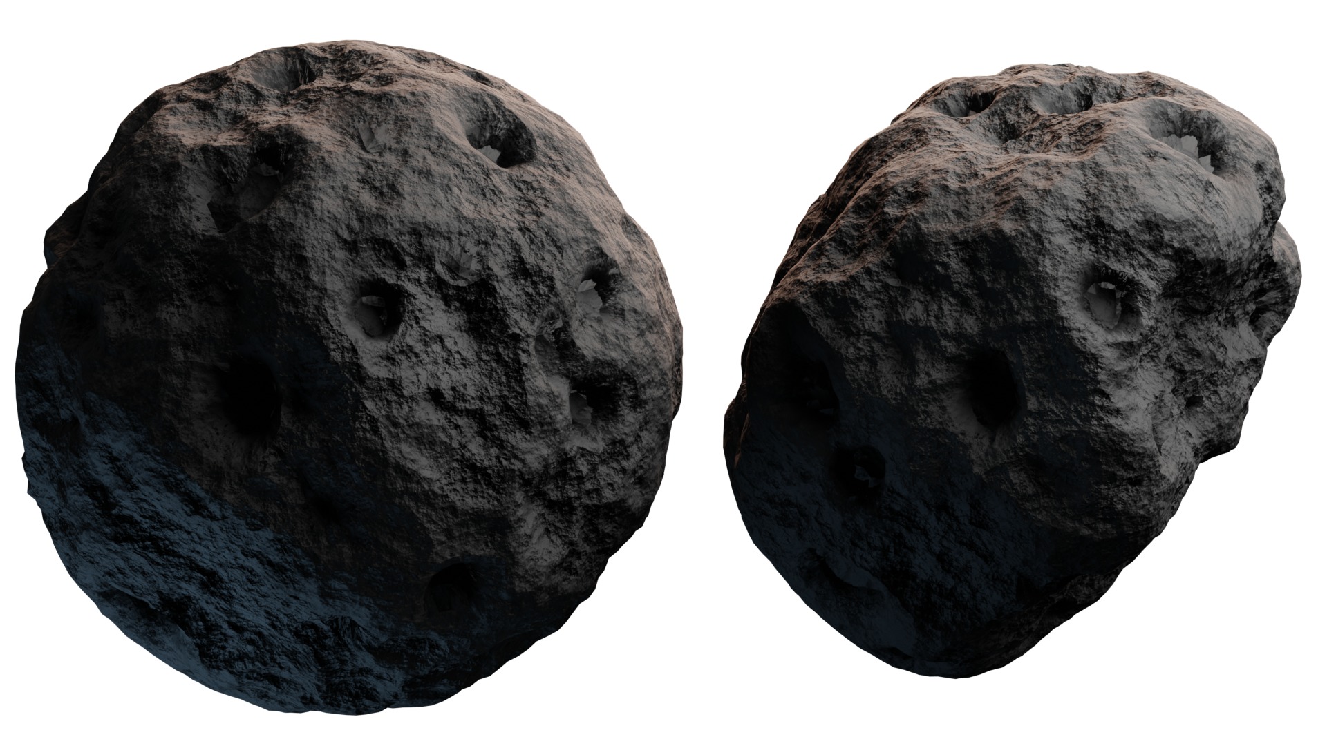 A fully customizable 3D model of asteroids Free 3D model_2