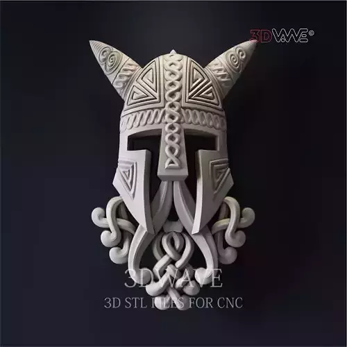 VIKING HELMET 3d stl files for CNC