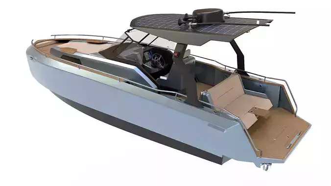 Aluminum powerboat 26 3D model