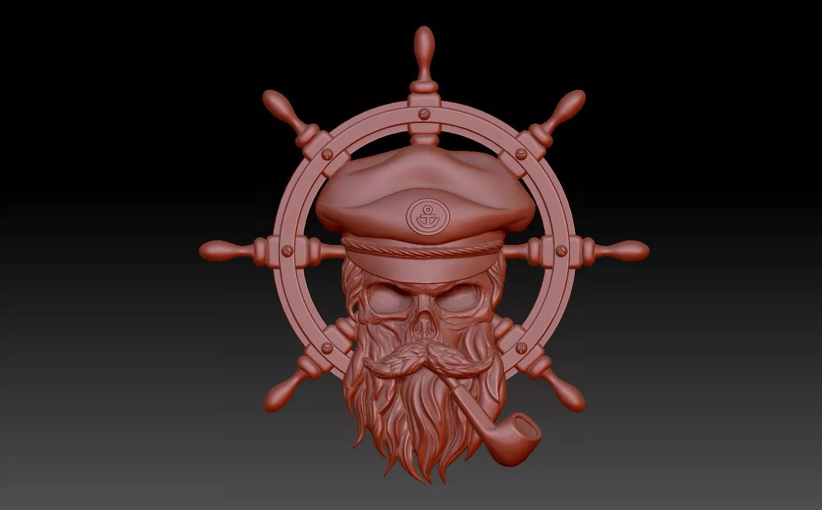 Captain Skeleton 3D print model
