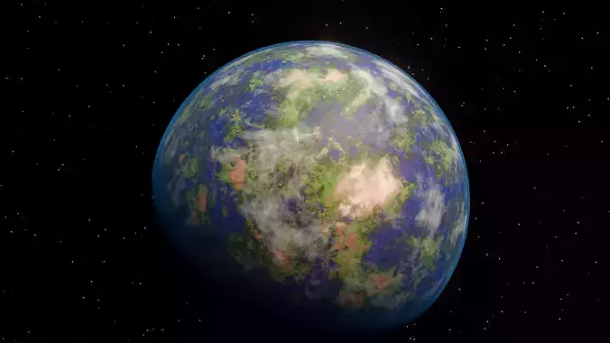 Two beautifully crafted planetary models full generated