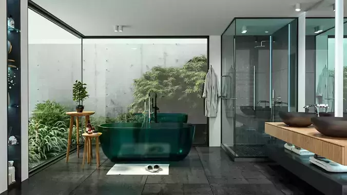 Bathroom - SketchUp V-Ray 3D model