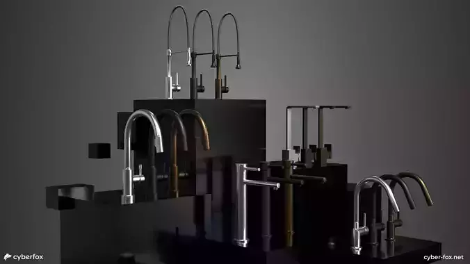 Faucets in 3 colours