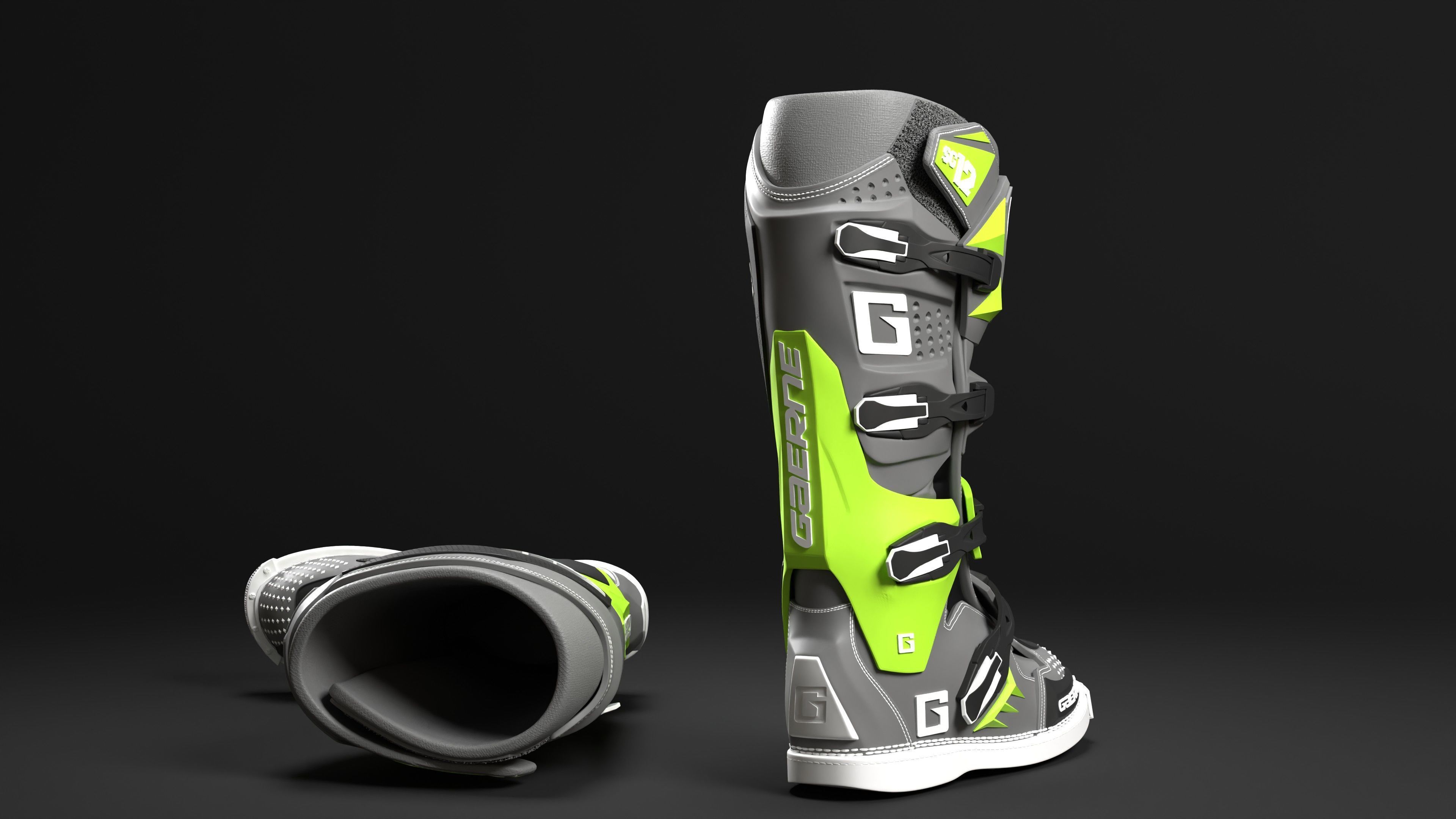 Gaerne Motocross Boots 3D print model_8