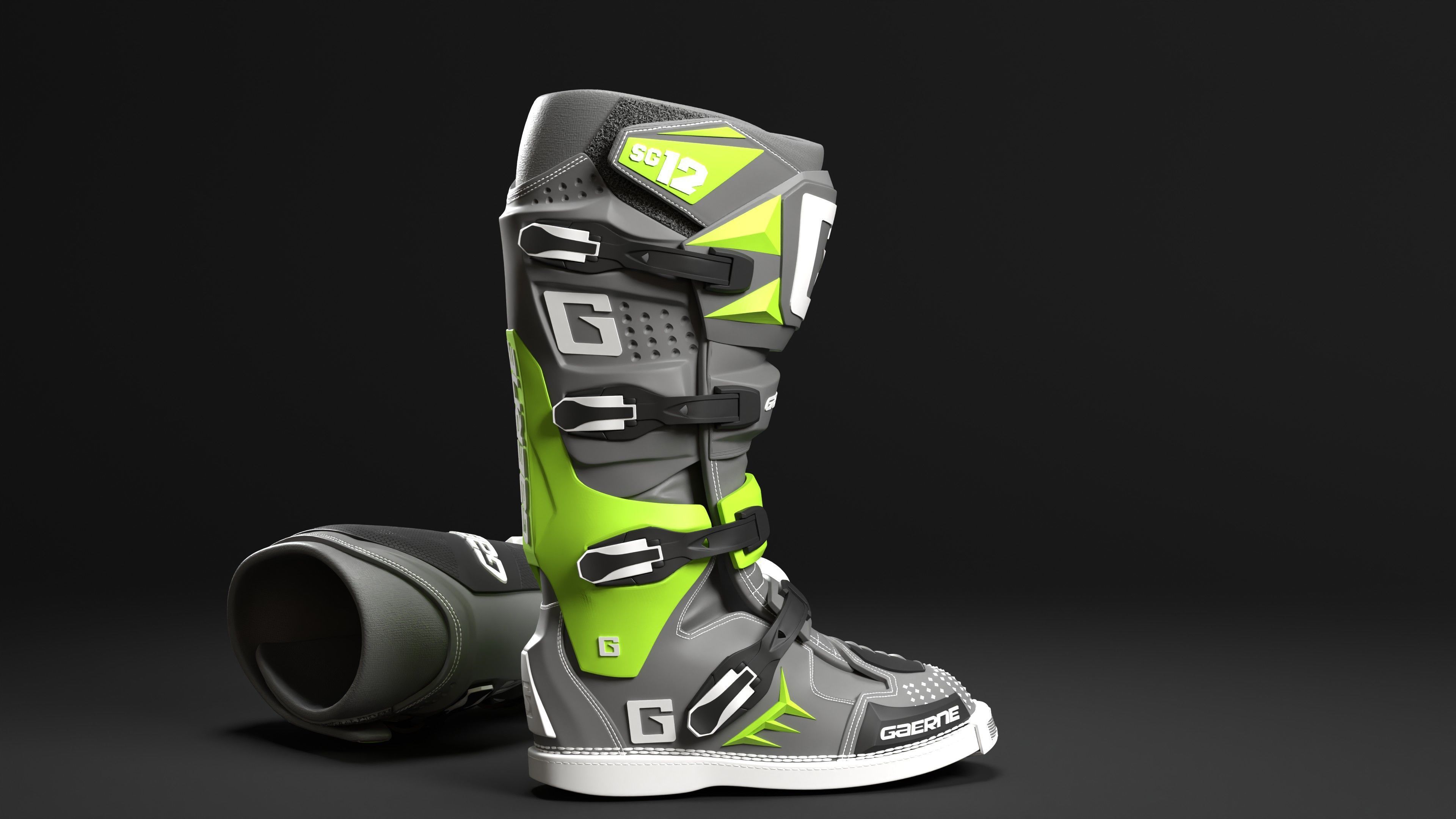 Gaerne Motocross Boots 3D print model_4