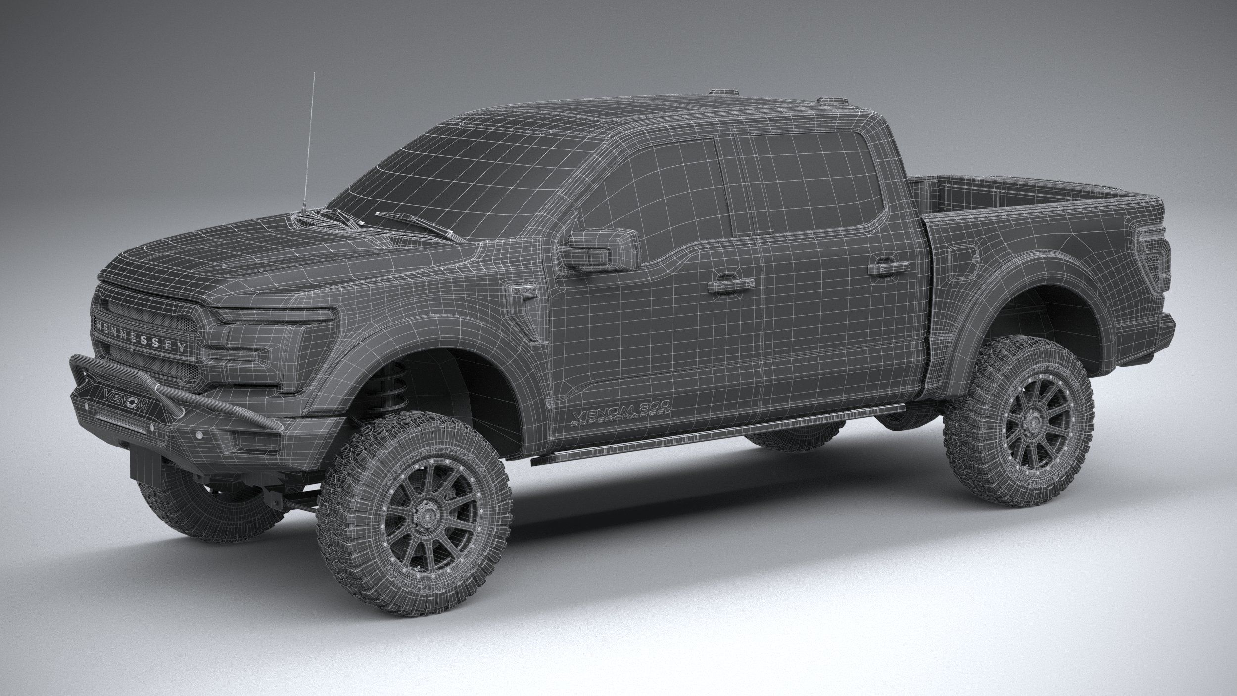 Hennessey Venom 800 F-150 2024 3D model_28