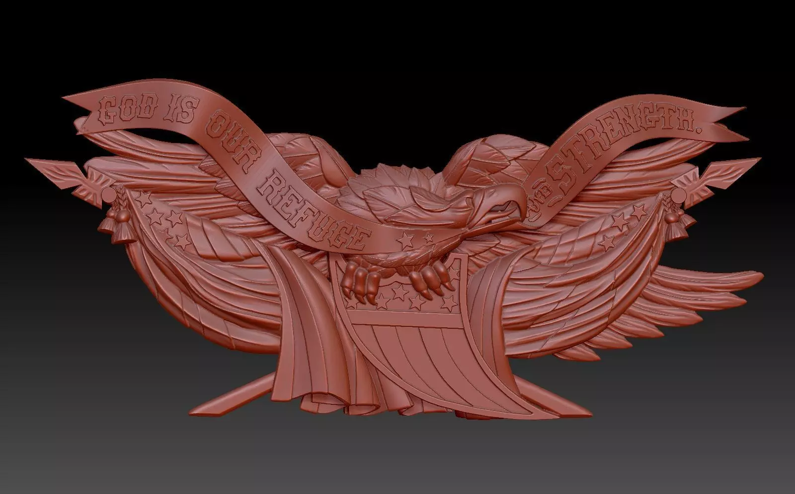 Eagle 3D print model_0