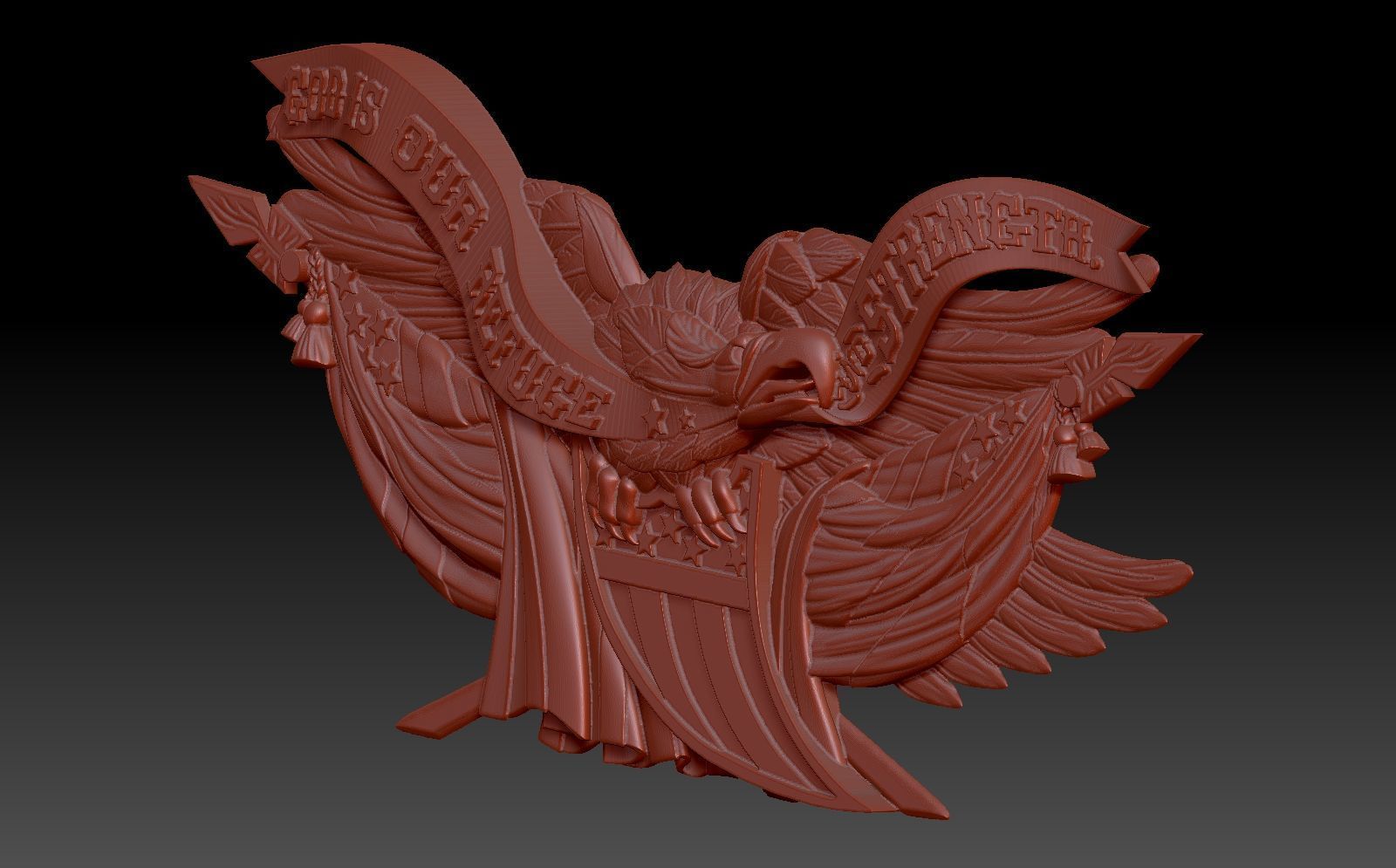 Eagle 3D print model_3