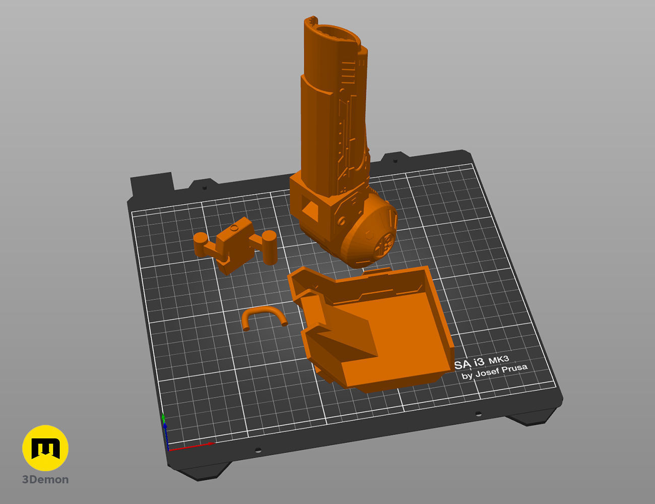 Jungle Hunter Predator Plasmacaster 3D print model_5