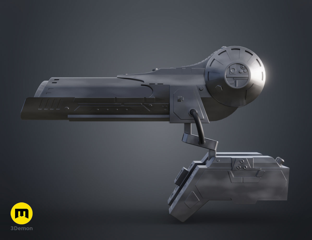 Jungle Hunter Predator Plasmacaster 3D print model_3