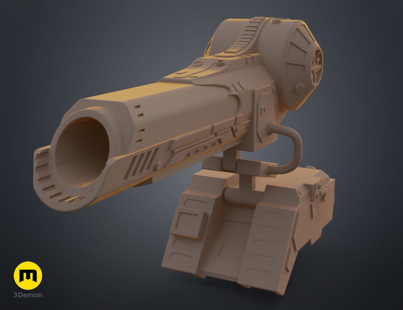 Jungle Hunter Predator Plasmacaster 3D print model_7