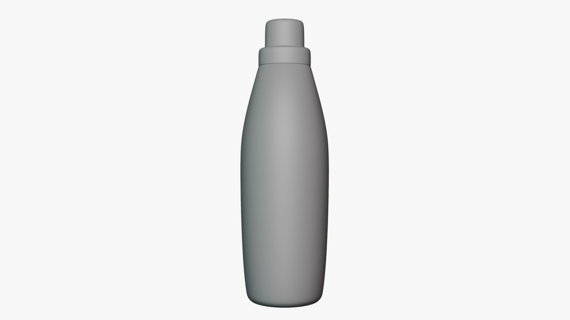 Basic Bleach Bottle - Geometry Only No Textures No Materials 3D model_1