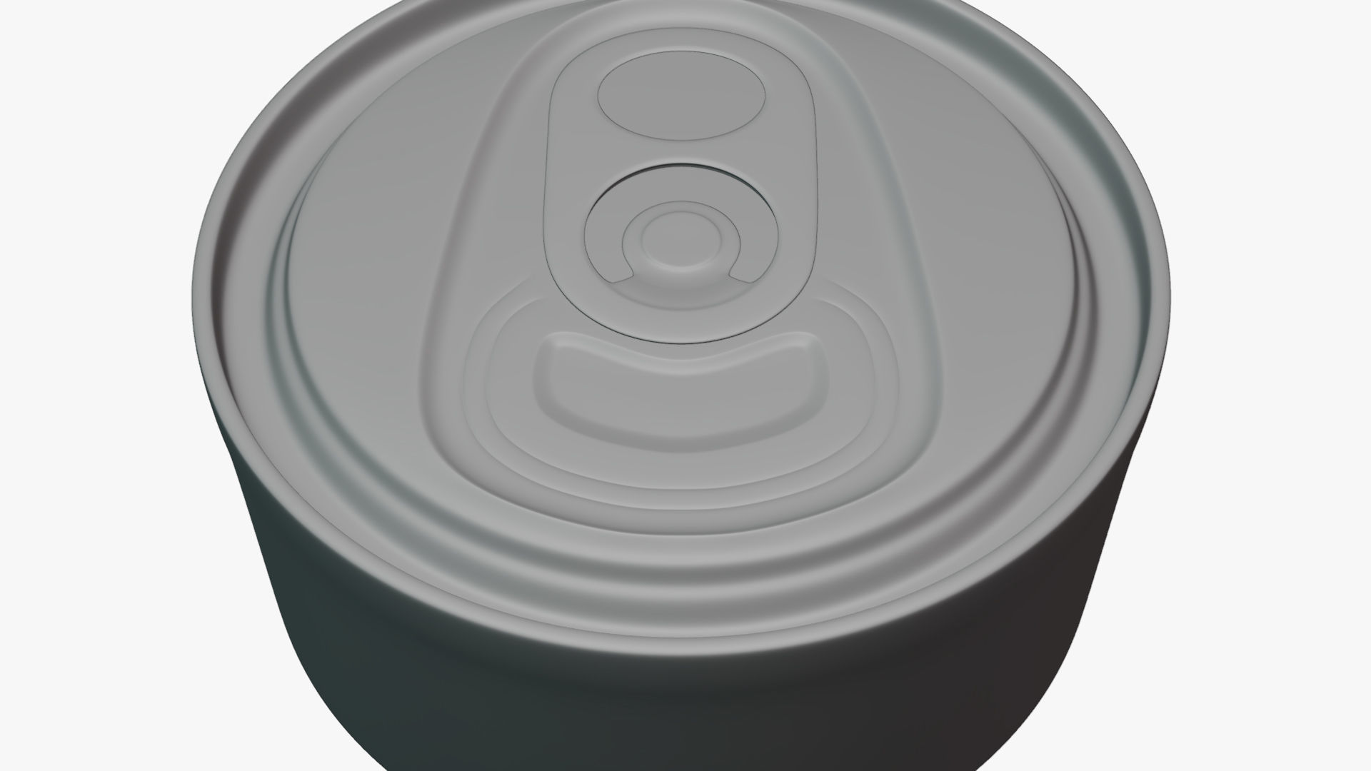 Basic Cat Food Can - Geometry Only No Textures No Materials 3D model_4