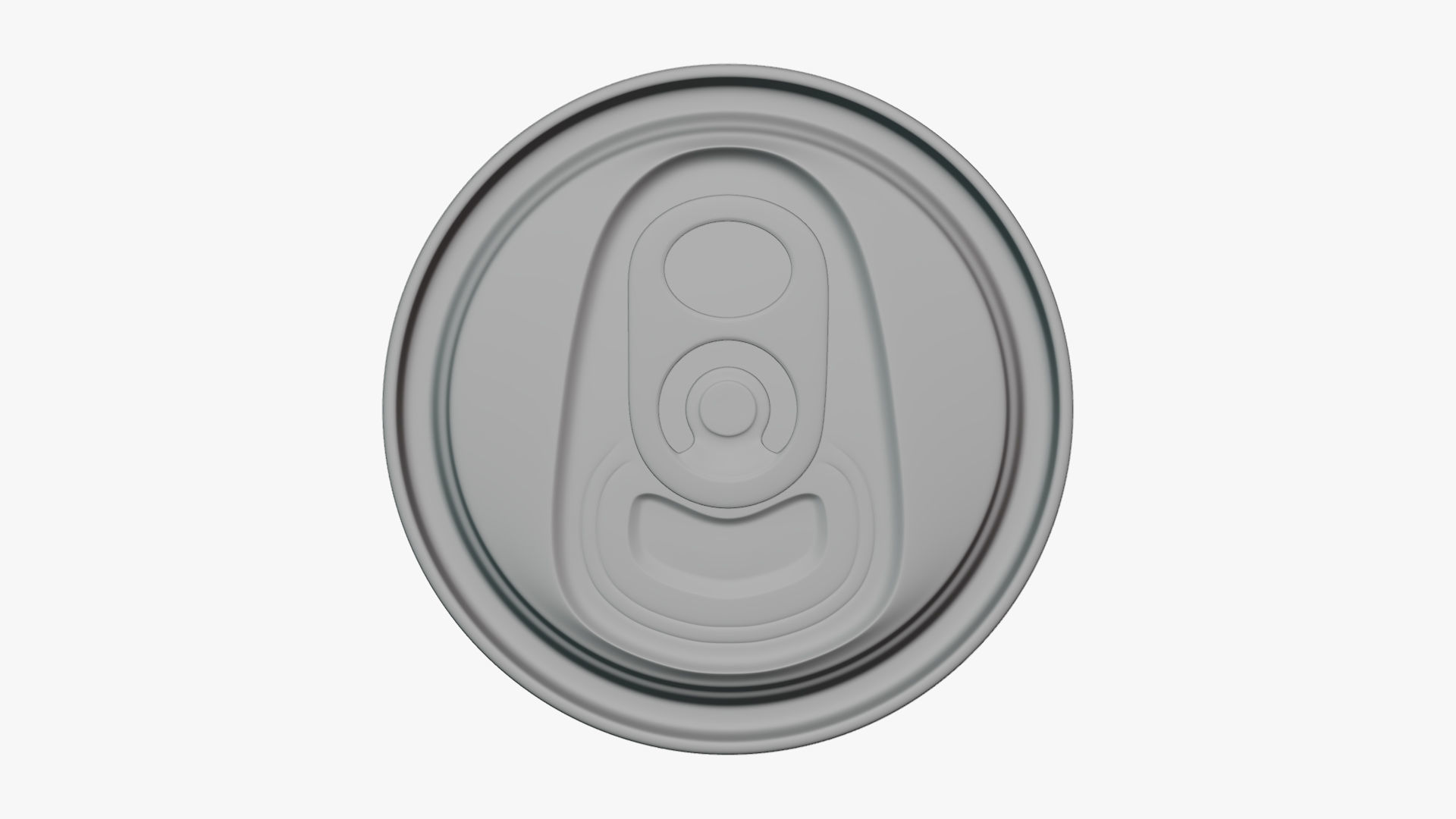 Basic Cat Food Can - Geometry Only No Textures No Materials 3D model_2