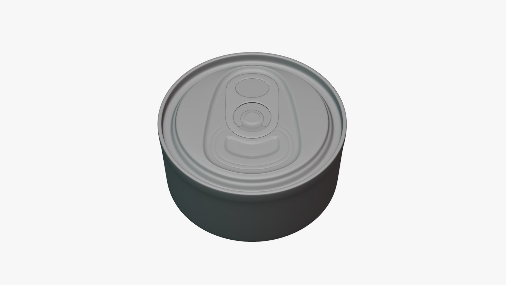 Basic Cat Food Can - Geometry Only No Textures No Materials 3D model_3
