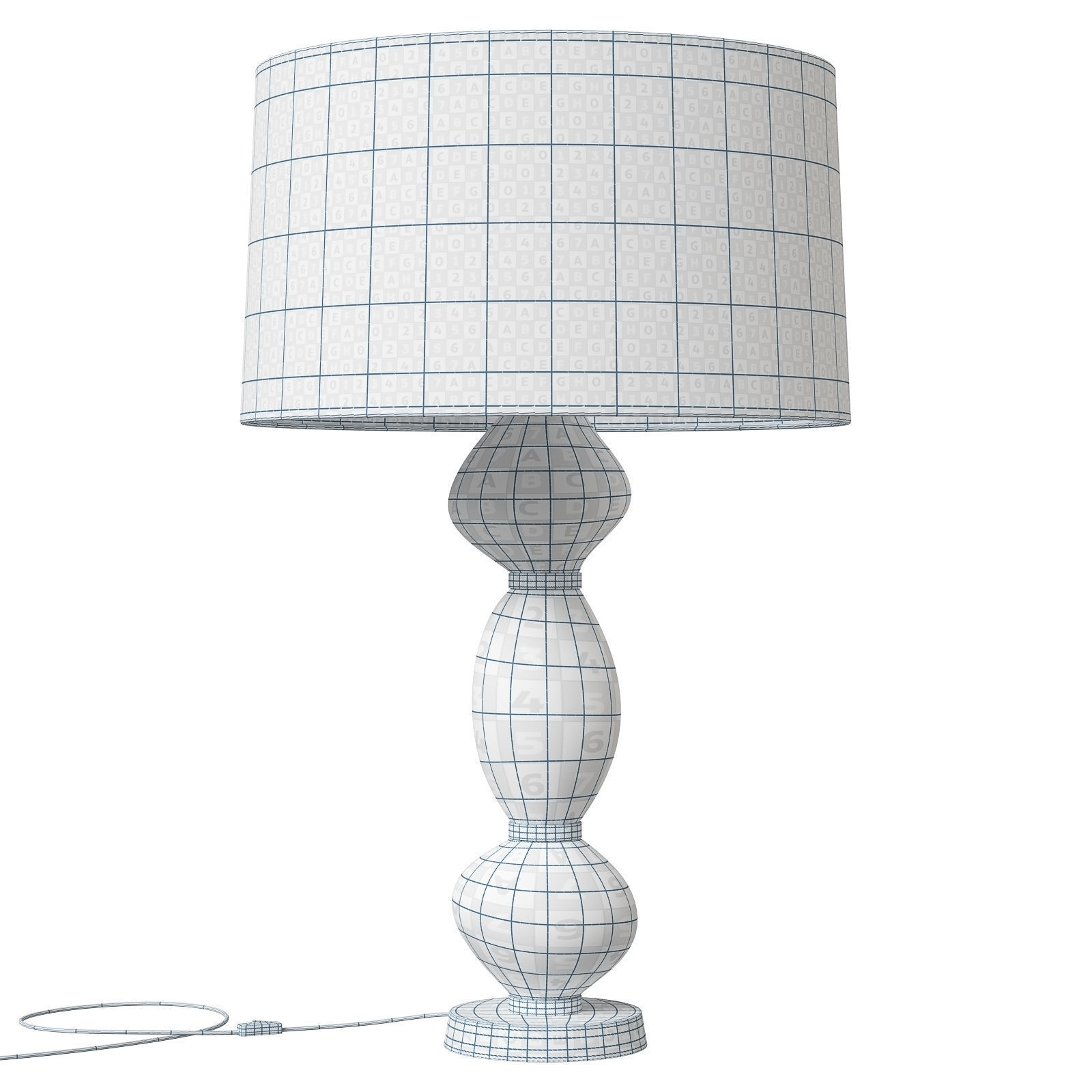 Arteriors table lamp Dreena 3D model_7